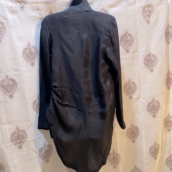 SOMETHING ELSE by Natalie Wood BLACK TUXEDO STYLE OPEN-FRONT JACKET/TOP SZ M - Picture 10 of 13